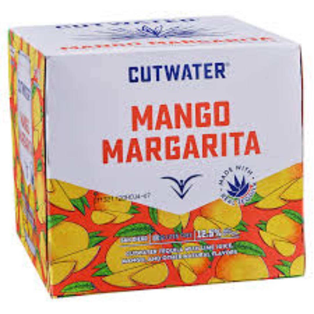 CUT WATER 4 PACK CANS 355 ML STRAWBERRY MARGARITA