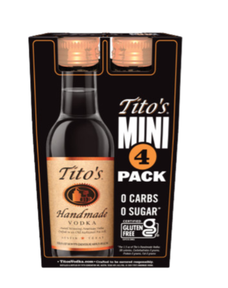 TITO'S 4 PK 50 ML