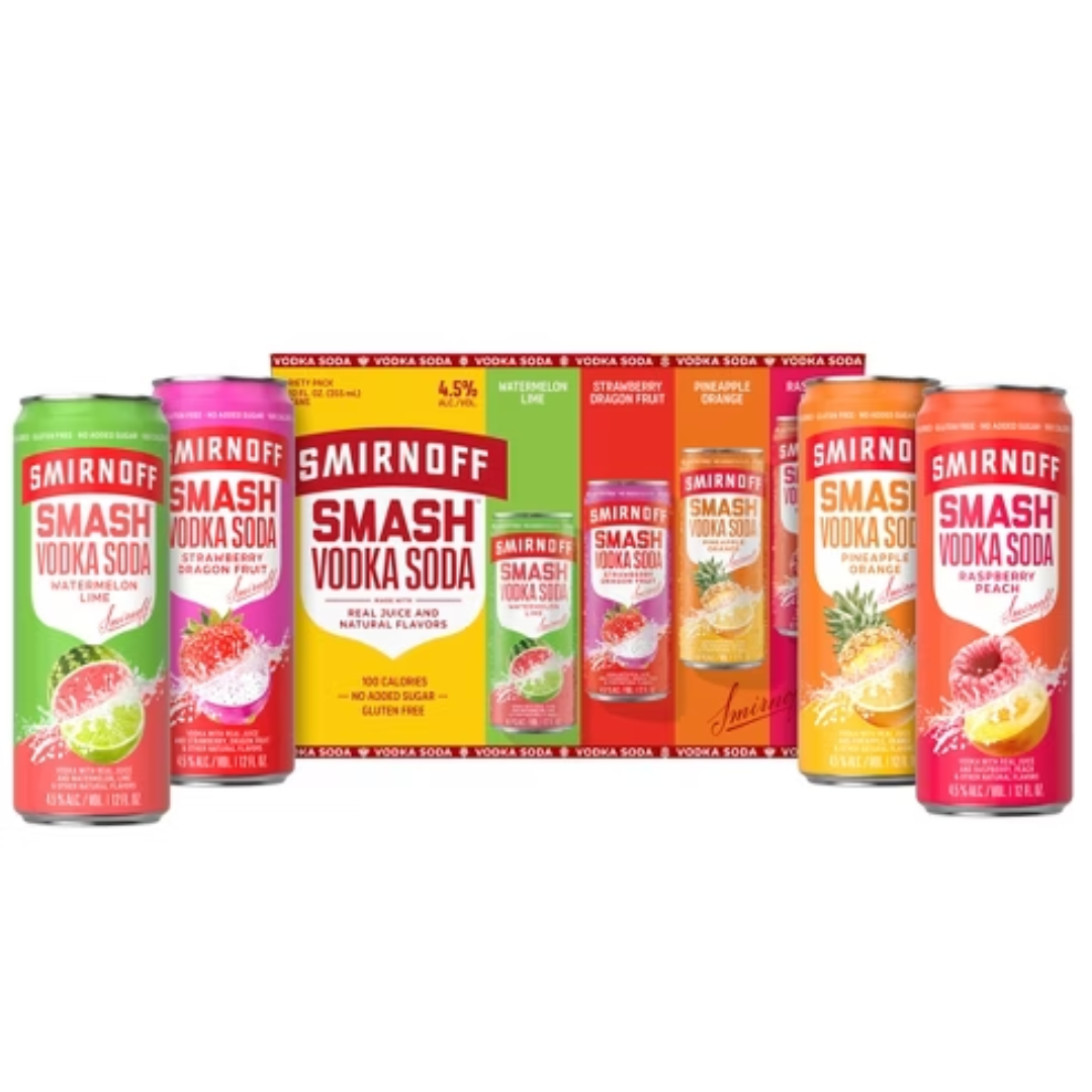 SMIRNOFF SMASH 8 CANS 12FLOZ