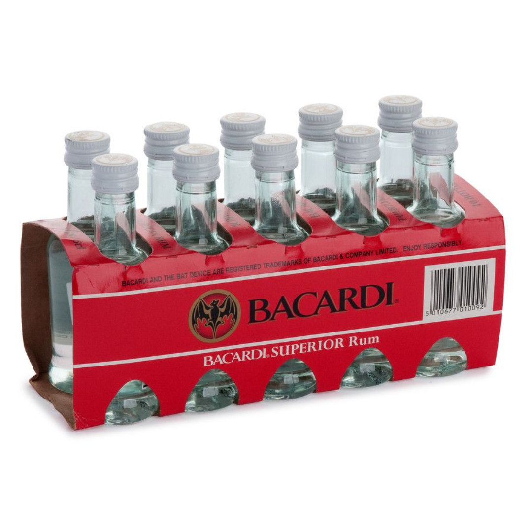 BACARDI SUPERIOR 50 ML 10 PAC