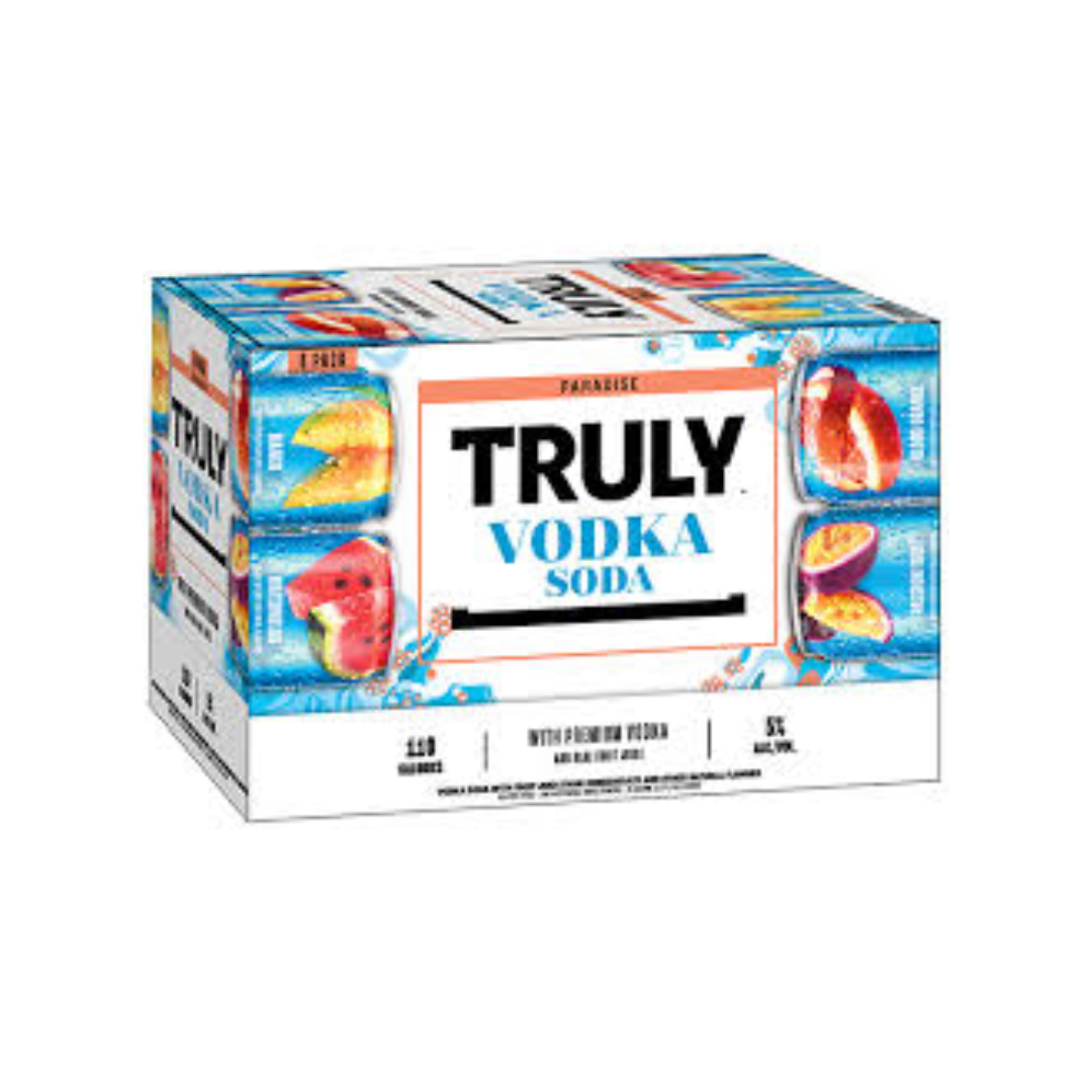 TRULY VODKA SODA 8 PACK PARADISE VARIETY
